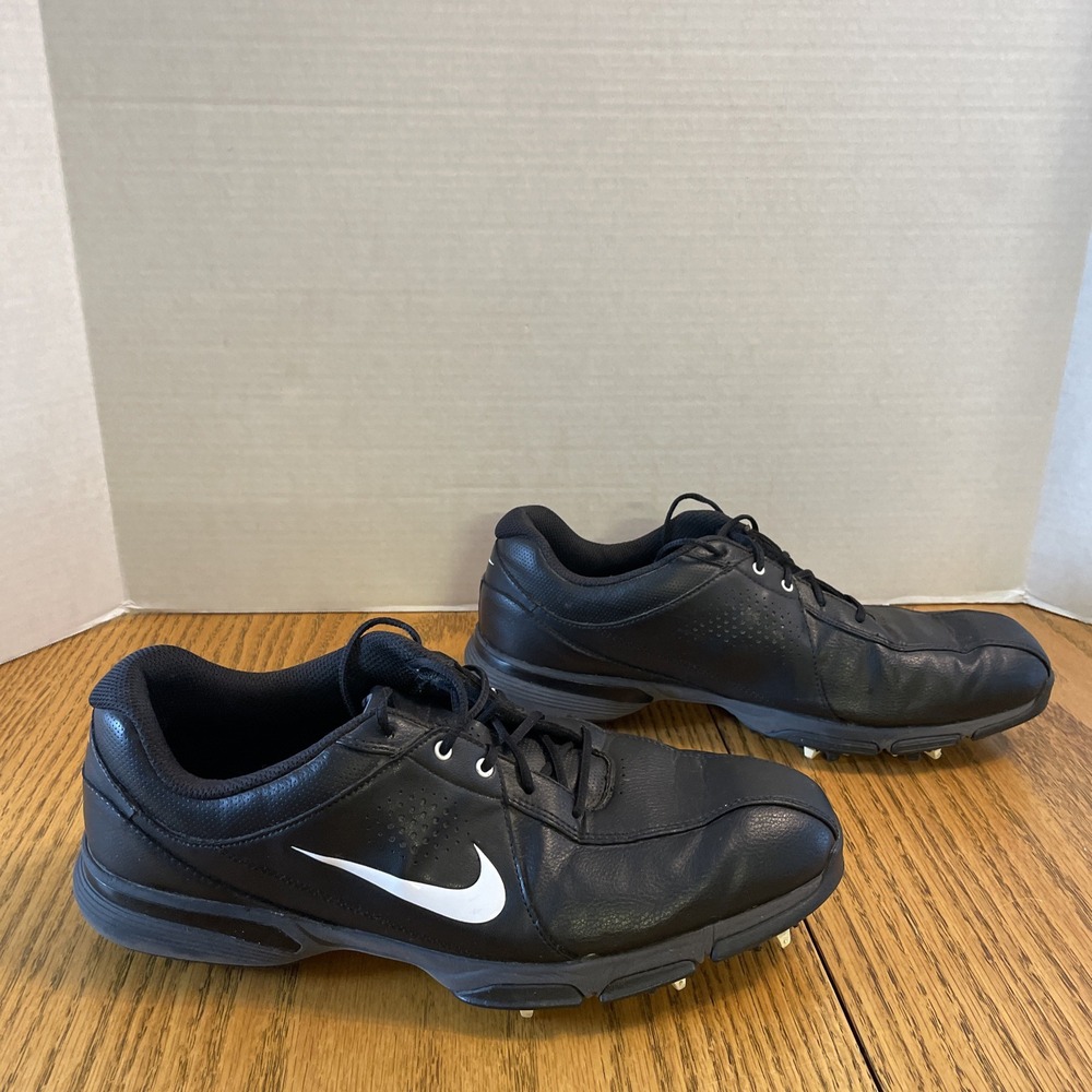 Nike Black Athletic Shoes with White Swoosh